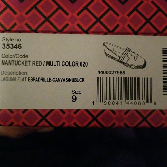 NIB! AUTH. TORY BURCH ESPADRILLES - Picture 7 of 7